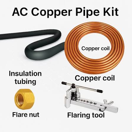 HVAC Copper Pipe Kit